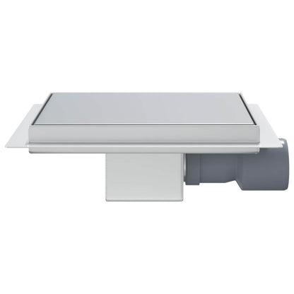 Drenaggio doccia 2 in 1 Argento 20 x 20 cm Acciaio Inox 304 | homemem39