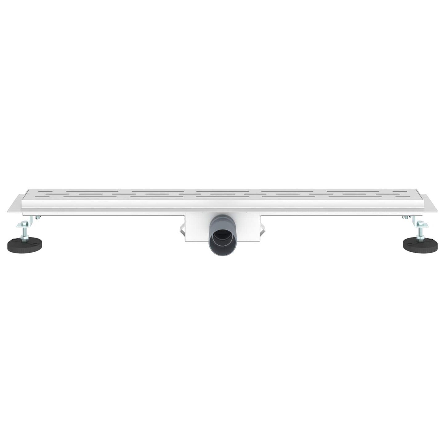 Drenaggio doccia con design a striscia Argento 80 cm | homemem39