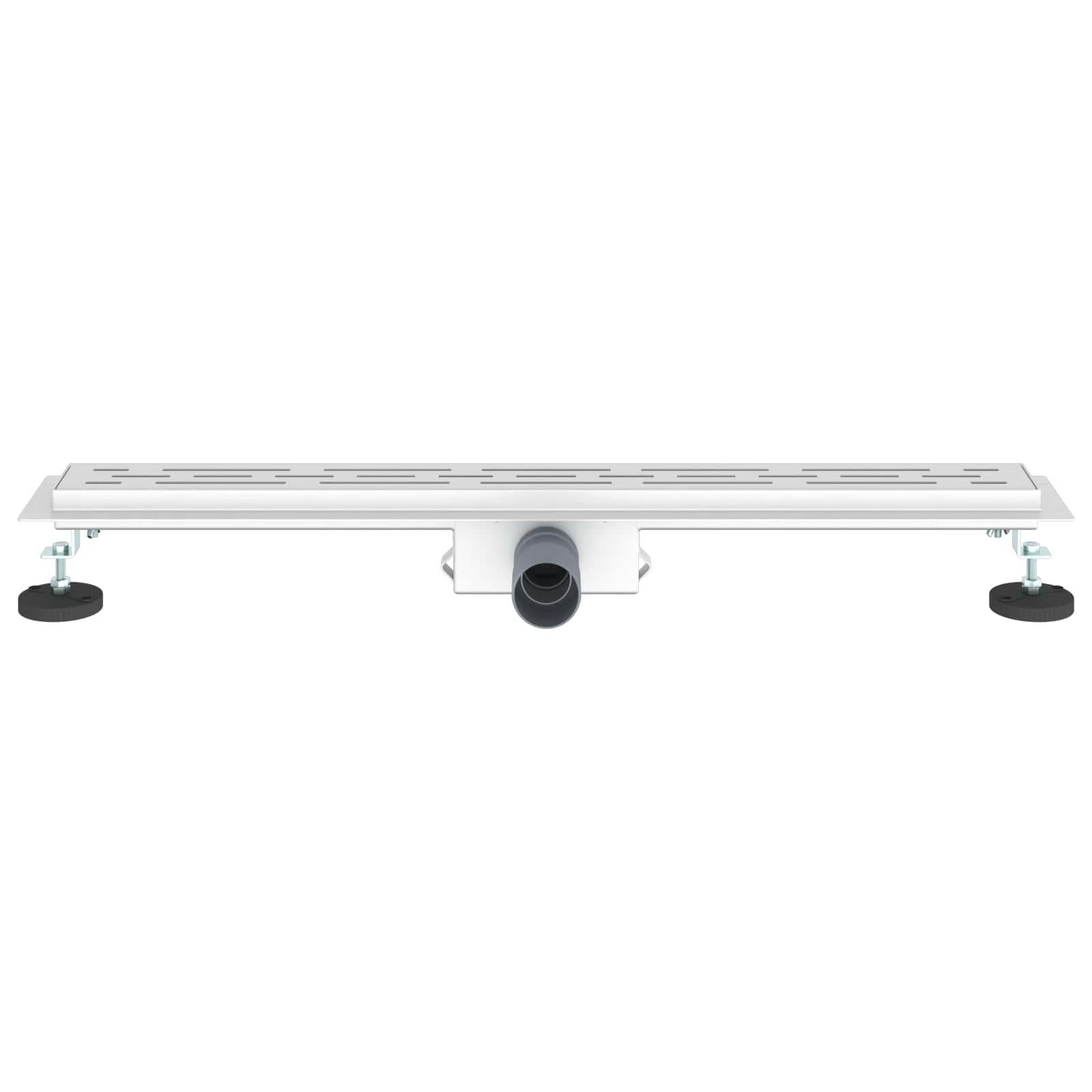 Drenaggio doccia con design a striscia Argento 80 cm | homemem39