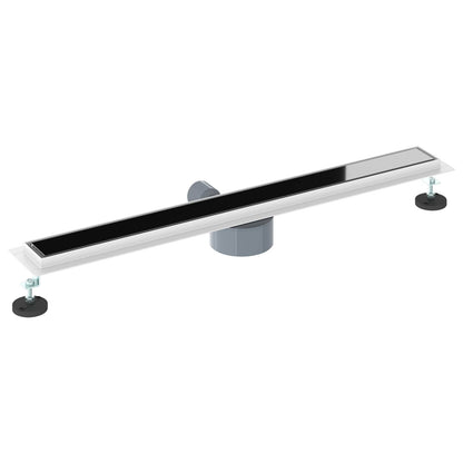 Scarico doccia con copertura in vetro e sifone a 360° 80 cm | homemem39