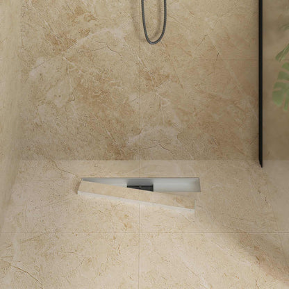 Drenaggio doccia 2 in 1 Argento 50 cm Acciaio Inox 304