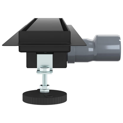 Drenaggio doccia 2 in 1 Nero 50 cm Acciaio Inox 304 | homemem39