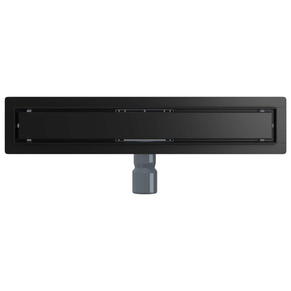 Drenaggio doccia 2 in 1 Nero 50 cm Acciaio Inox 304 | homemem39