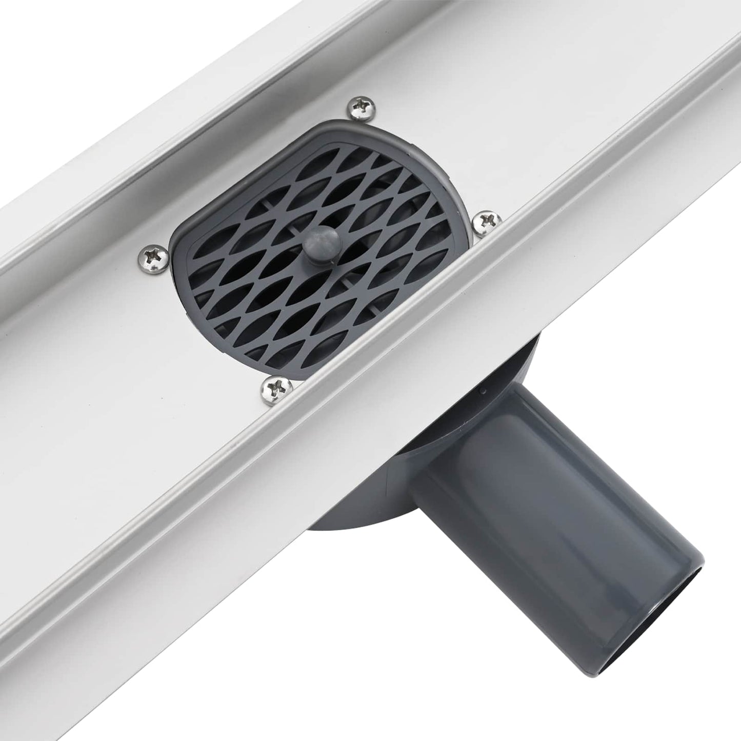 Scarico doccia con copertura in vetro e sifone a 360° 50 cm | homemem39