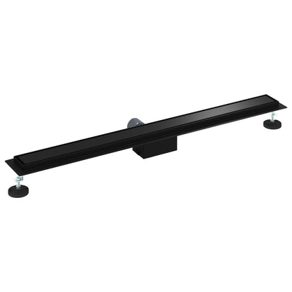 Drenaggio doccia 2 in 1 Nero 90 cm Acciaio Inox 304 | homemem39