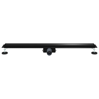 Drenaggio doccia 2 in 1 Nero 90 cm Acciaio Inox 304 | homemem39
