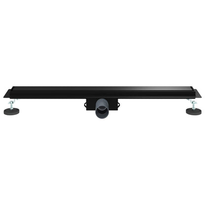 Drenaggio doccia 2 in 1 Nero 80 cm Acciaio Inox 304 | homemem39