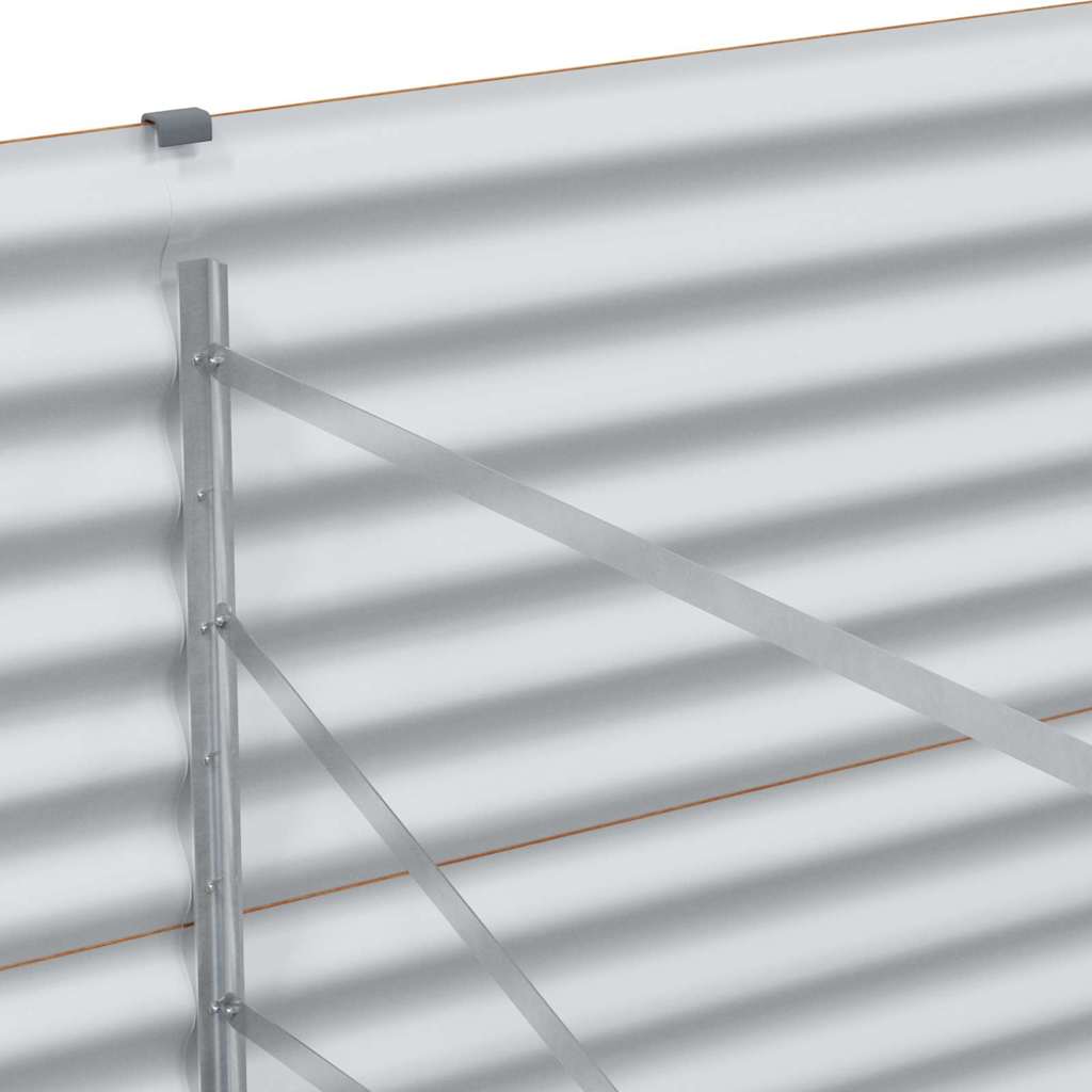 Letto rialzato da giardino 195 x 100 x 68 cm Acciaio zincato