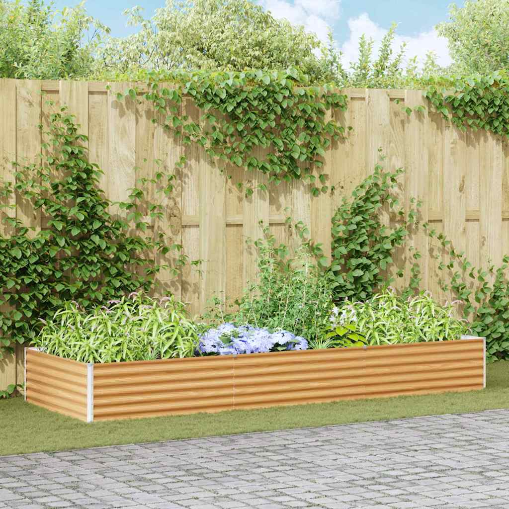 Letto rialzato da giardino 290 x 100 x 36 cm Acciaio zincato | homemem39