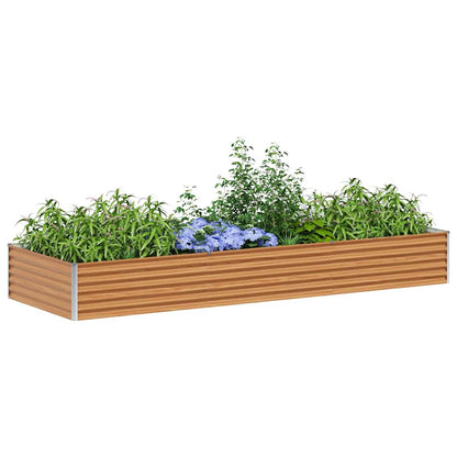 Letto rialzato da giardino 290 x 100 x 36 cm Acciaio zincato | homemem39