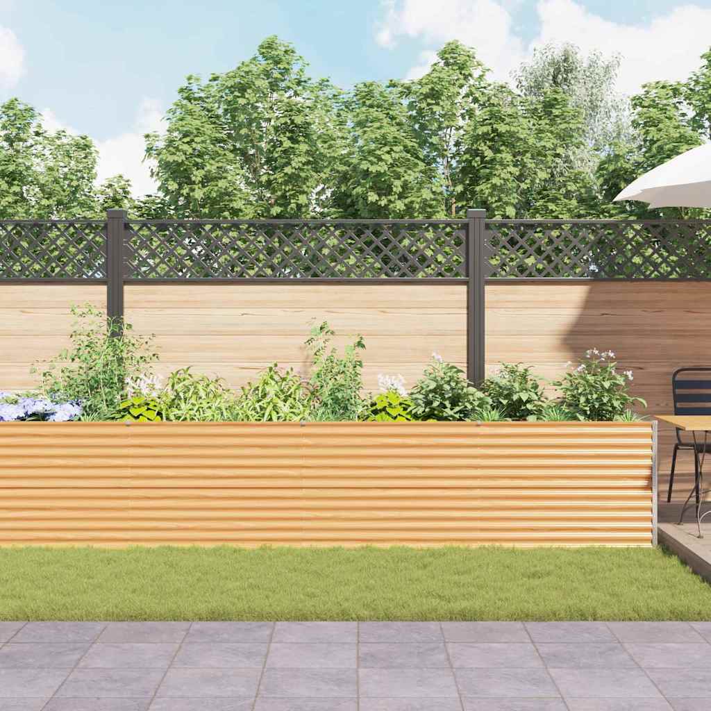 Letto rialzato da giardino 485 x 100 x 68 cm Acciaio zincato