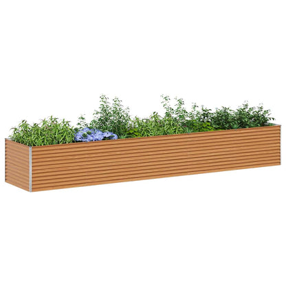 Letto rialzato da giardino 485 x 100 x 68 cm Acciaio zincato | homemem39