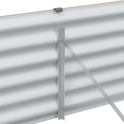 Letto rialzato da giardino 485 x 100 x 36 cm Acciaio zincato