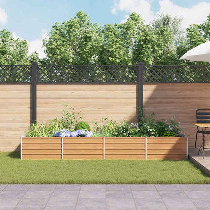 Letto rialzato da giardino Marrone Chiaro 320 x 80 x 45 cm