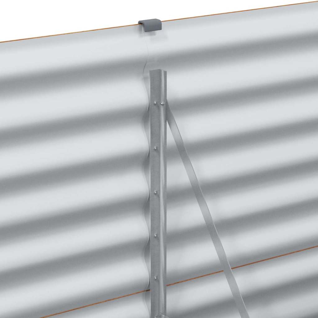 Letto rialzato da giardino 98 x 50 x 68 cm Acciaio zincato