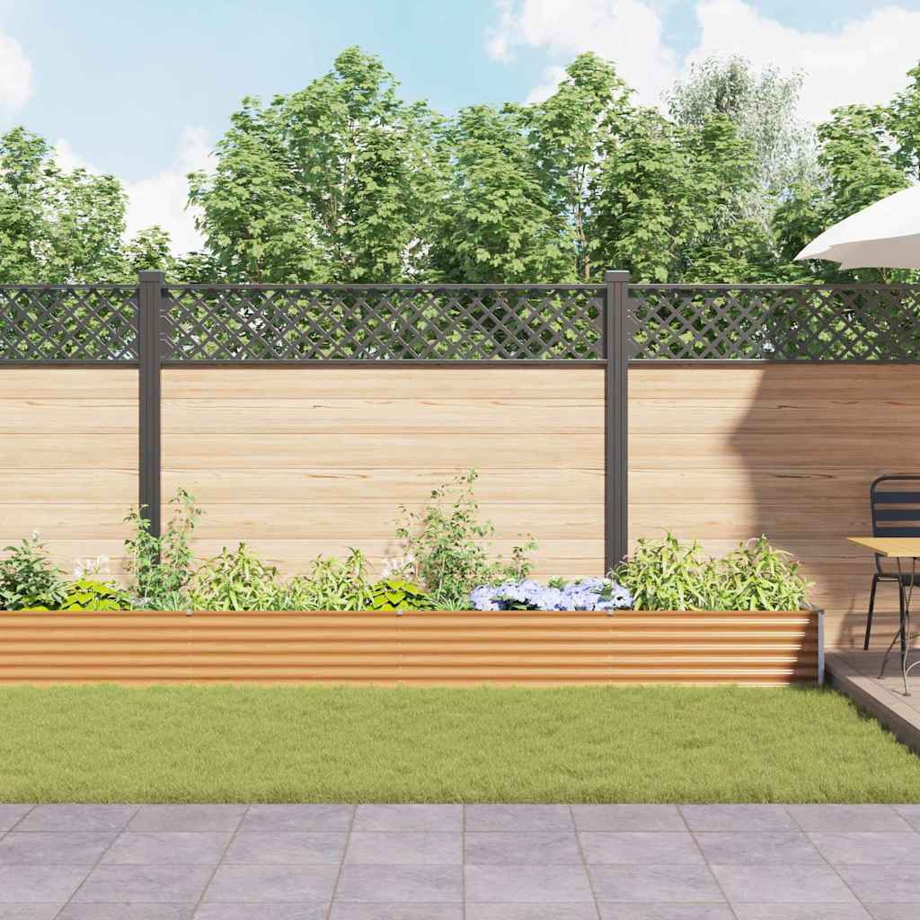 Letto rialzato da giardino 1164 x 50 x 36 cm Acciaio zincato | homemem39