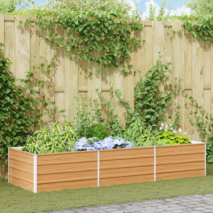 Letto rialzato da giardino Marrone Chiaro 240 x 80 x 45 cm