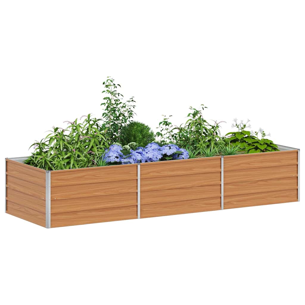 Letto rialzato da giardino Marrone Chiaro 240 x 80 x 45 cm
