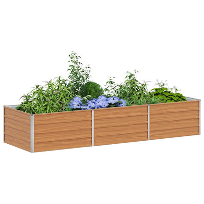 Letto rialzato da giardino Marrone Chiaro 240 x 80 x 45 cm