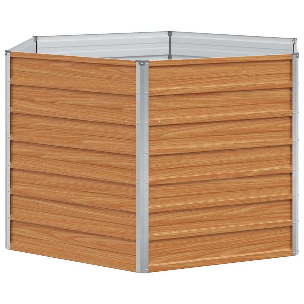 Letto rialzato da giardino Marrone Chiaro 129 x 129 x 77 cm