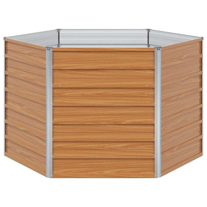 Letto rialzato da giardino Marrone Chiaro 129 x 129 x 77 cm