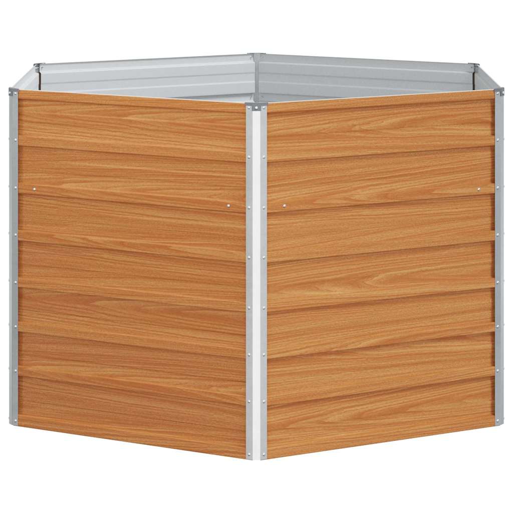 Letto rialzato da giardino Marrone Chiaro 129 x 129 x 77 cm