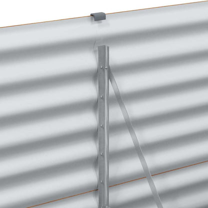 Letto rialzato da giardino 195 x 50 x 68 cm Acciaio zincato