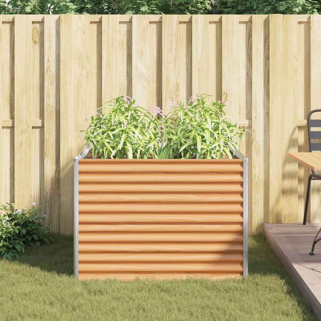 Letto rialzato da giardino 98 x 100 x 68 cm Acciaio zincato | homemem39