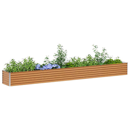 Letto rialzato da giardino 390 x 50 x 36 cm Acciaio zincato