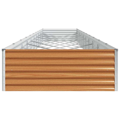 Letto rialzato da giardino 970 x 100 x 36 cm Acciaio zincato | homemem39