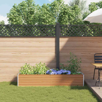 Letto rialzato da giardino 195 x 50 x 36 cm Acciaio zincato