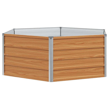 Letto rialzato da giardino Aspetto legno 129 x 129 x 45 cm