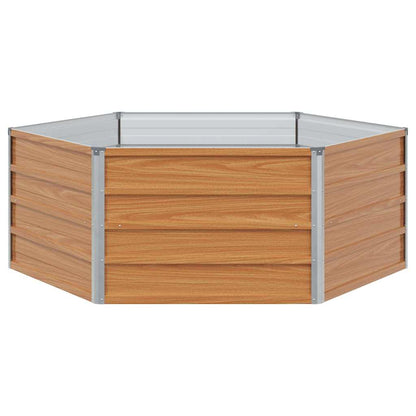 Letto rialzato da giardino Aspetto legno 129 x 129 x 45 cm