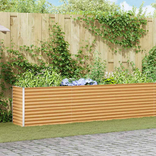 Letto rialzato da giardino 582 x 50 x 68 cm Acciaio zincato