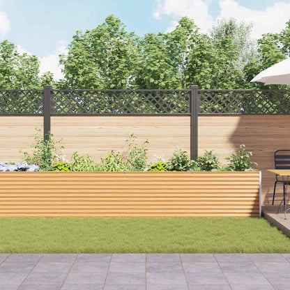 Letto rialzato da giardino 582 x 50 x 68 cm Acciaio zincato