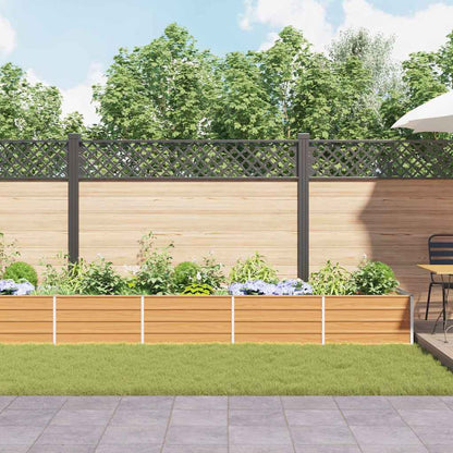 Letto rialzato da giardino Marrone Chiaro 480 x 80 x 45 cm | homemem39