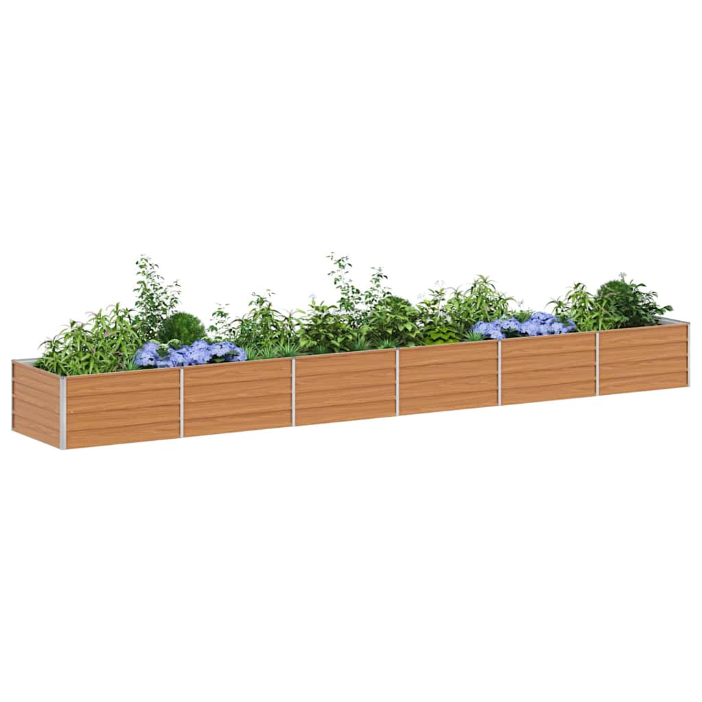 Letto rialzato da giardino Marrone Chiaro 480 x 80 x 45 cm | homemem39