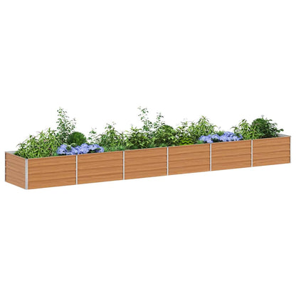 Letto rialzato da giardino Marrone Chiaro 480 x 80 x 45 cm | homemem39