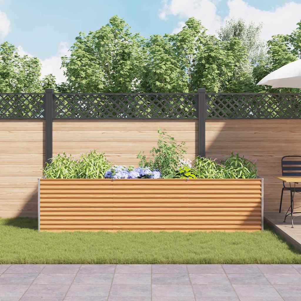 Letto rialzato da giardino 290 x 100 x 68 cm Acciaio zincato | homemem39