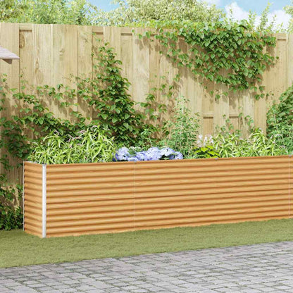 Letto rialzato da giardino 485 x 50 x 68 cm Acciaio zincato | homemem39