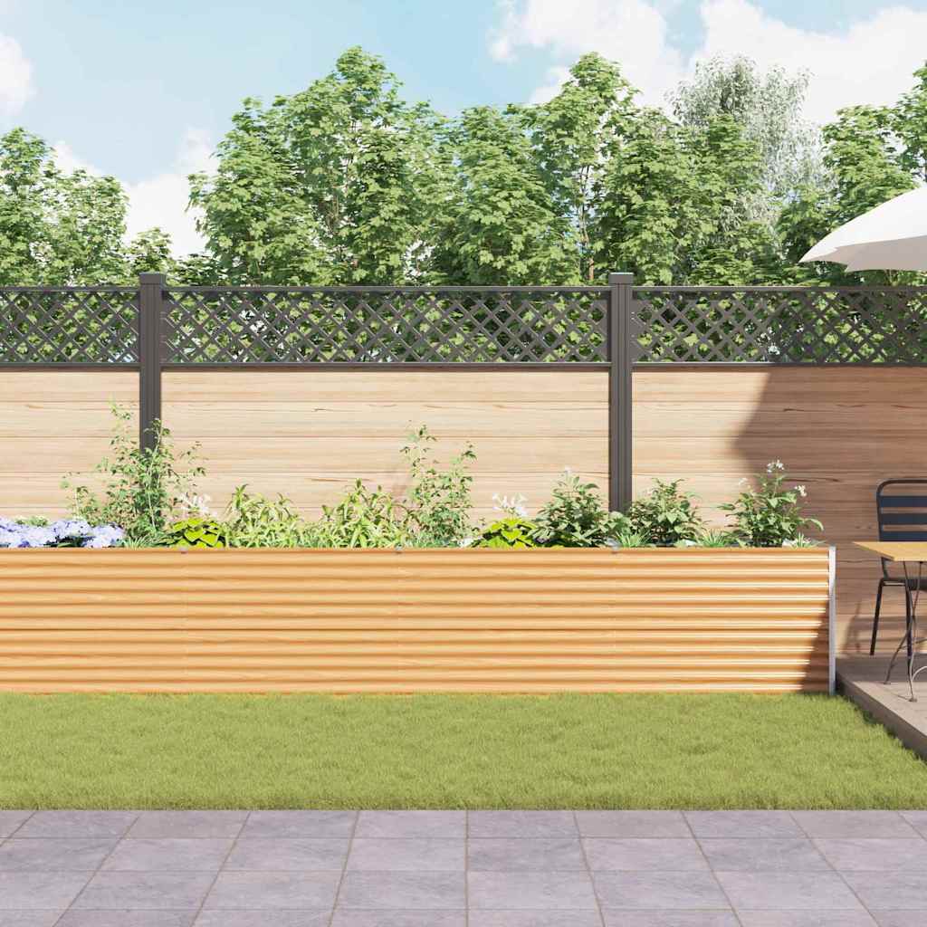 Letto rialzato da giardino 485 x 50 x 68 cm Acciaio zincato | homemem39