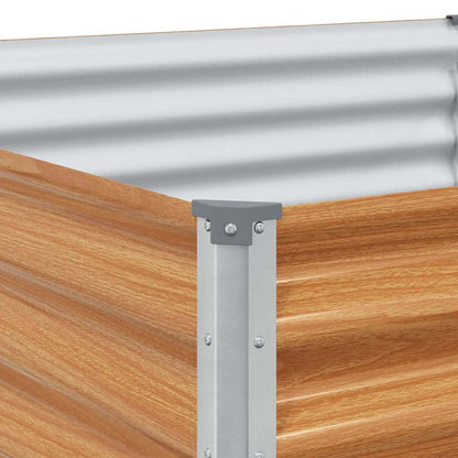 Letto rialzato da giardino 390 x 100 x 36 cm Acciaio zincato