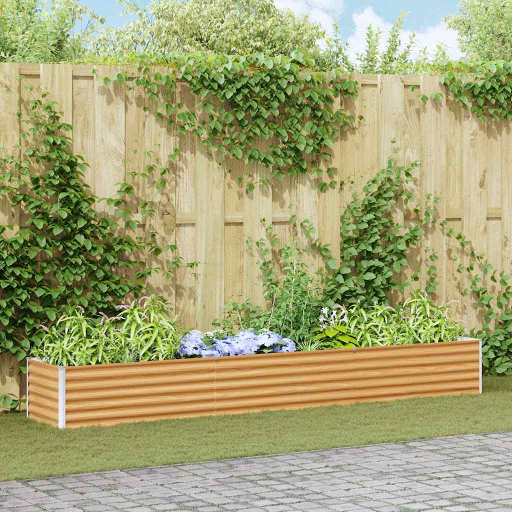 Letto rialzato da giardino 290 x 50 x 36 cm Acciaio zincato | homemem39