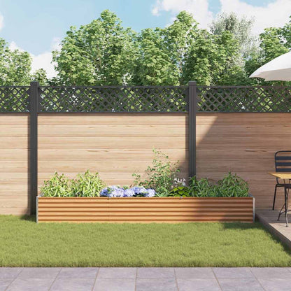 Letto rialzato da giardino 290 x 50 x 36 cm Acciaio zincato | homemem39