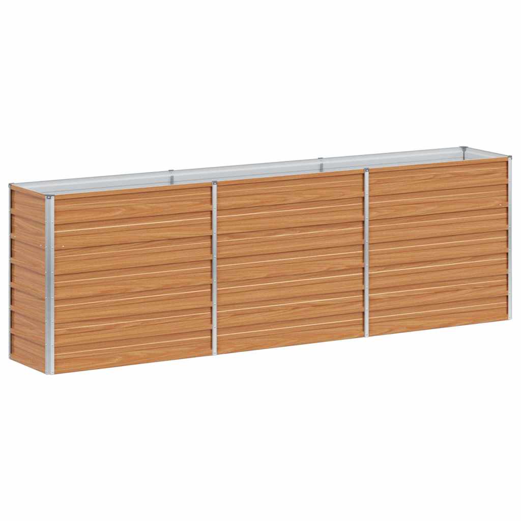 Letto rialzato da giardino Marrone Chiaro 240 x 40 x 77 cm