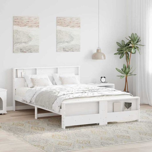 Struttura del letto Bianco 160 x 200 cm Legno di pino massello