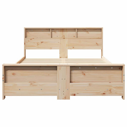Struttura del letto Marrone 140 x 200 cm Legno di pino massello