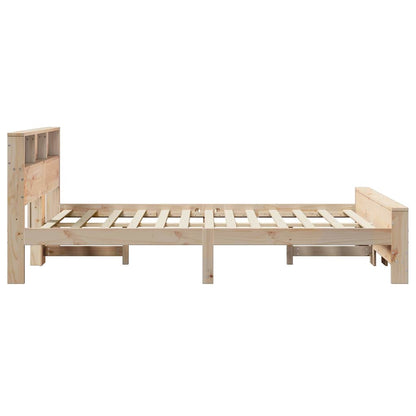 Struttura del letto Marrone 140 x 200 cm Legno di pino massello