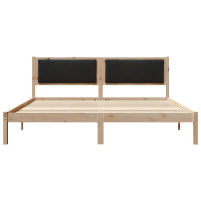 Struttura del letto Nero 200 x 200 cm Pino massello | homemem39