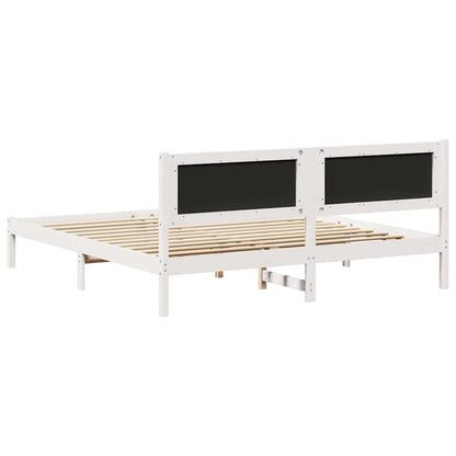 Struttura del letto Grigio chiaro 200 x 200 cm Pino massello | homemem39